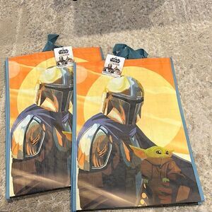 Disney Star Wars  graphic reusable grocery candy bag NWT Yoda